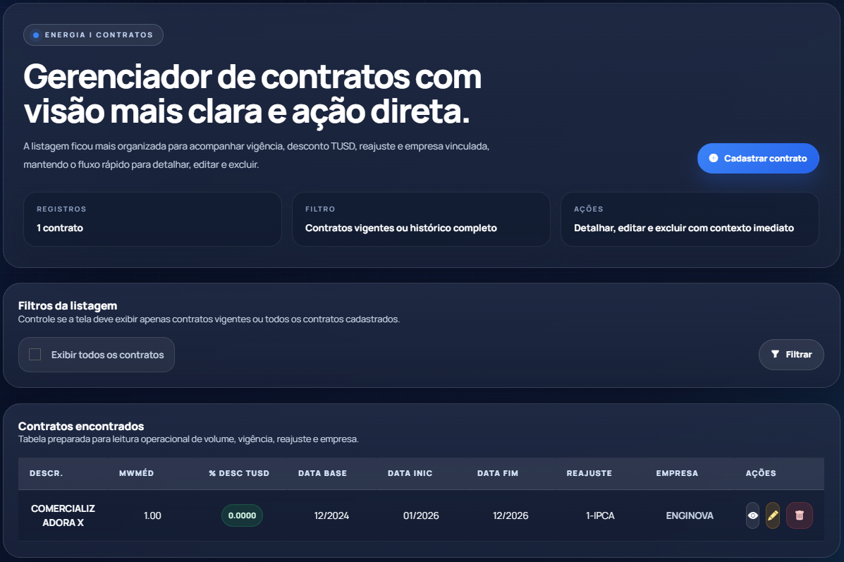 Gerenciador de contratos